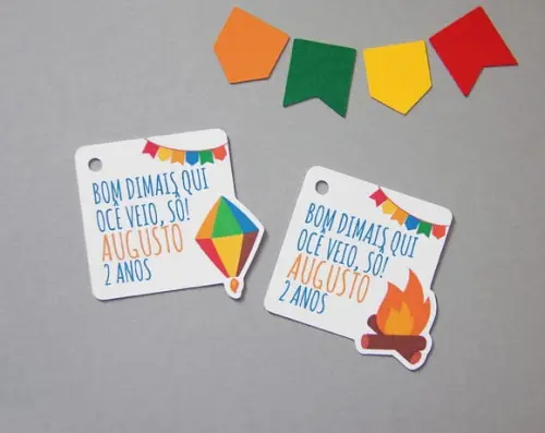 Tag para Lembrancinha Festa Junina