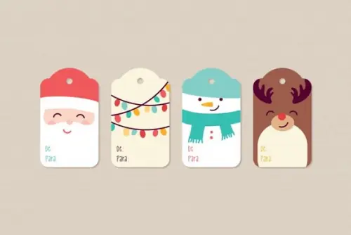 Tag para Presente de Natal de para