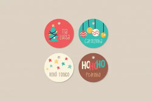 Tag Personalizada para Presente de Natal