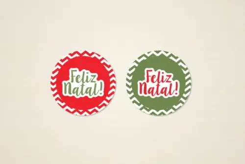 Adesivo Feliz Natal 4 cm