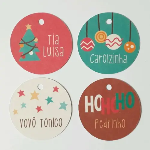 Tag Personalizada para Presente de Natal