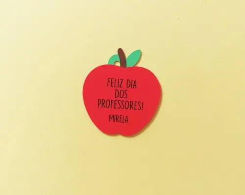 Tag Dia dos Professores Maçã em Camadas