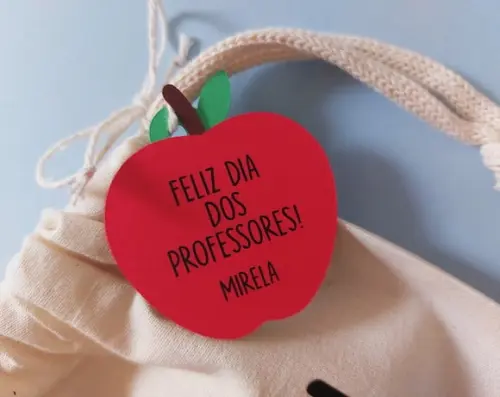 Saquinho com Tag Dia dos Professores
