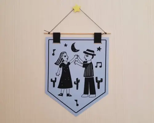 Flâmula em Papel Estilo Xilogravura Cordel