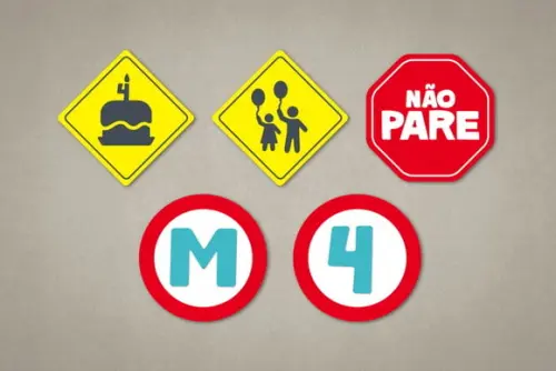 Placa Meios De Transporte