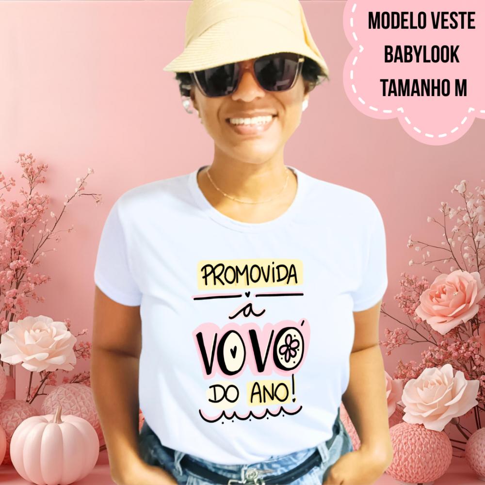 Camiseta Promovida A Vovó Do Ano