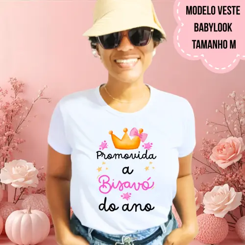Camiseta Promovida A Bisavó Do Ano