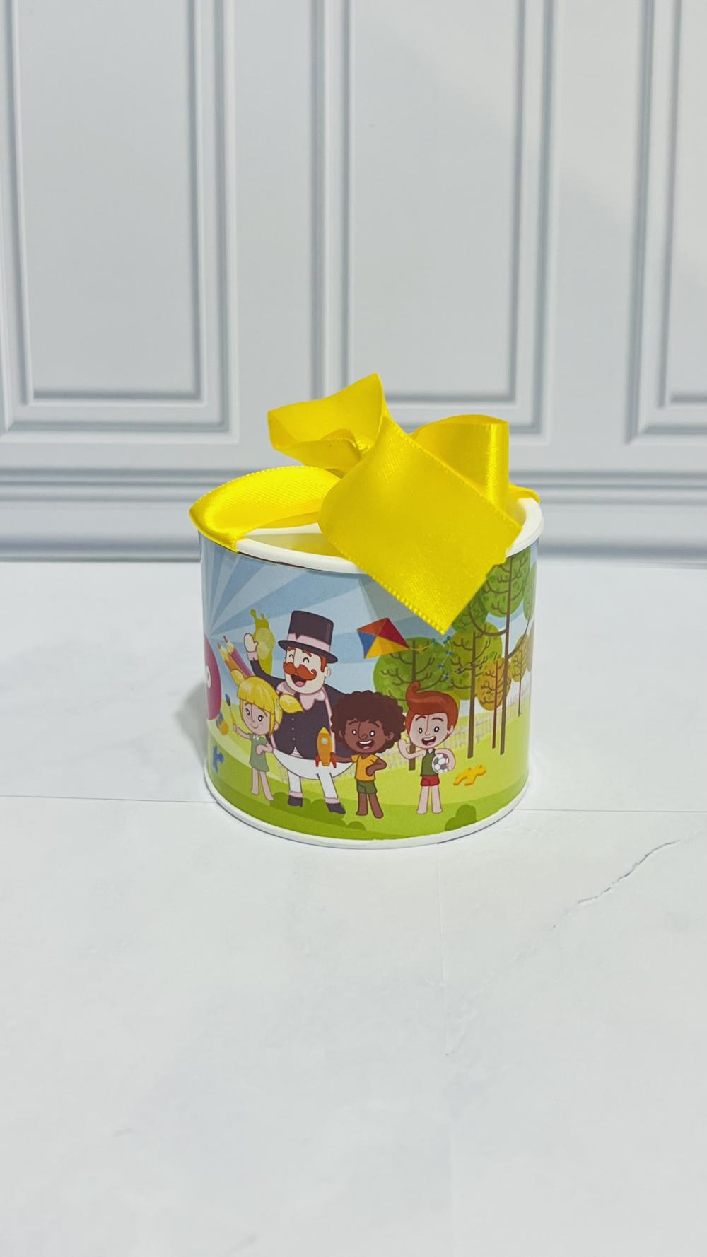 Kit 10 Tubolatas Personalizadas 5x6cm com Laço Mundo Bita