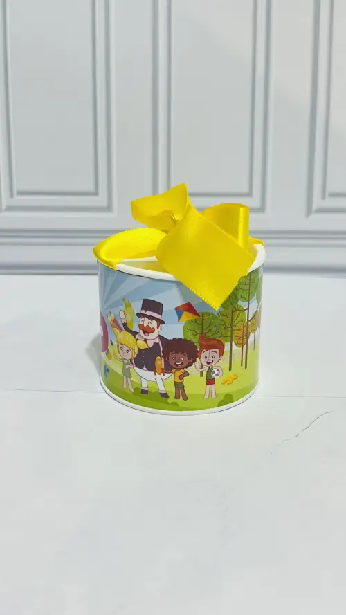 Kit 10 Tubolatas Personalizadas 5x6cm com Laço Mundo Bita