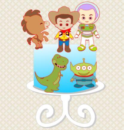Arquivo de corte topo de bolo Toy Story