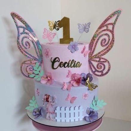 Arquivo de corte topo de bolo Asas Borboletas