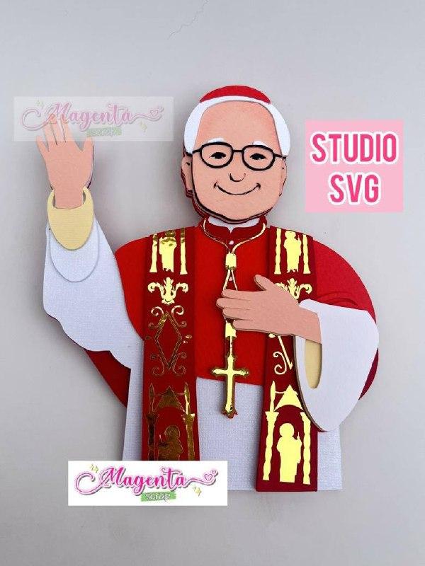 Arquivo de corte topo de bolo PAPA LEÃO XIV