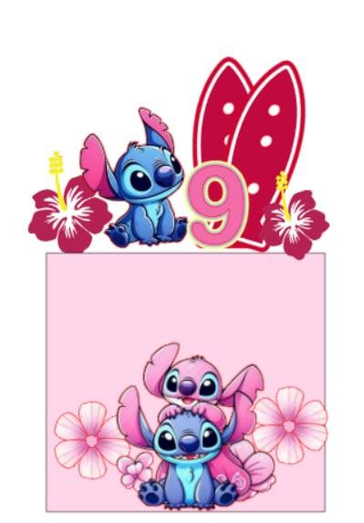 Arquivo de corte topo de bolo STITCH E LILO
