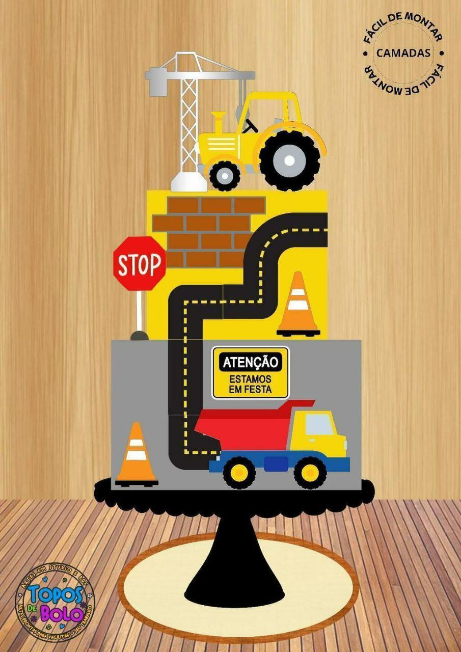 Arquivo de corte topo de bolo CONSTRUÇÃO