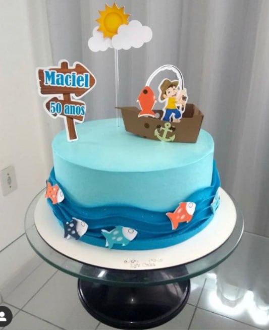 Arquivo de corte topo de bolo PESCARIA