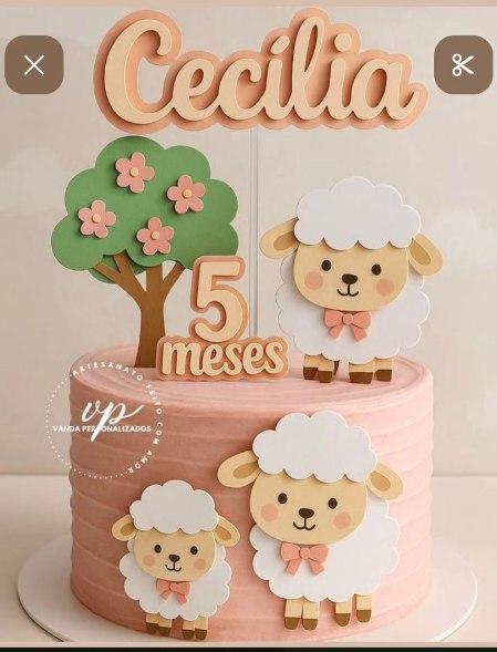 Arquivo de corte topo de bolo OVELHINHA