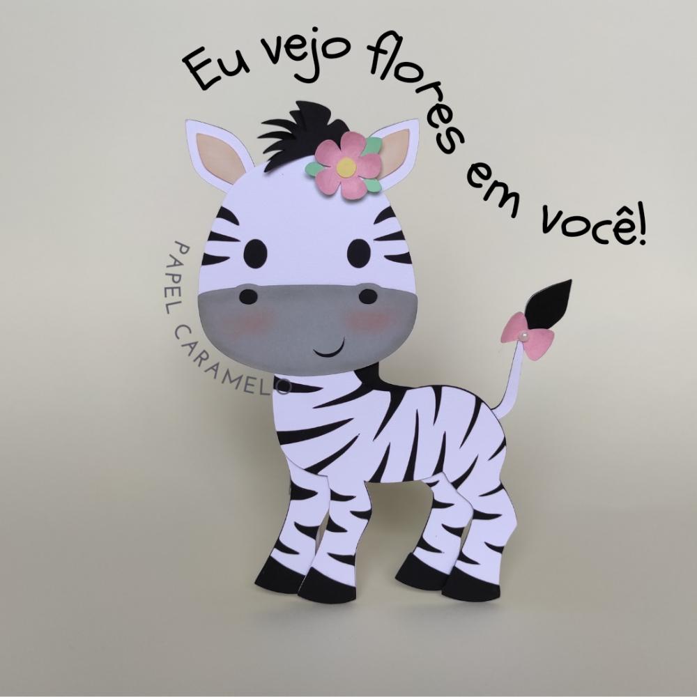 Arquivo de corte topo de bolo Zebrinha