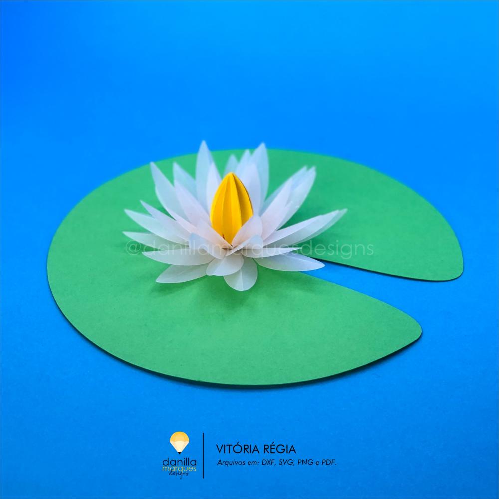 Arquivo de corte topo de bolo Vitoria regia