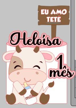 Arquivo de corte topo de bolo Vaquinha