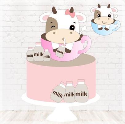 Arquivo de corte topo de bolo Vaquinha