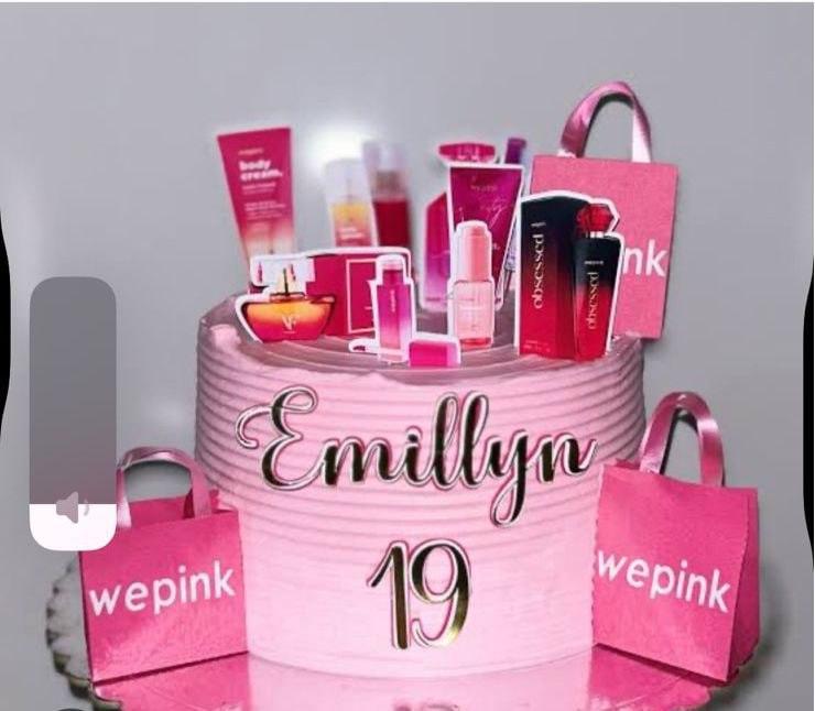 Arquivo de corte topo de bolo we pink