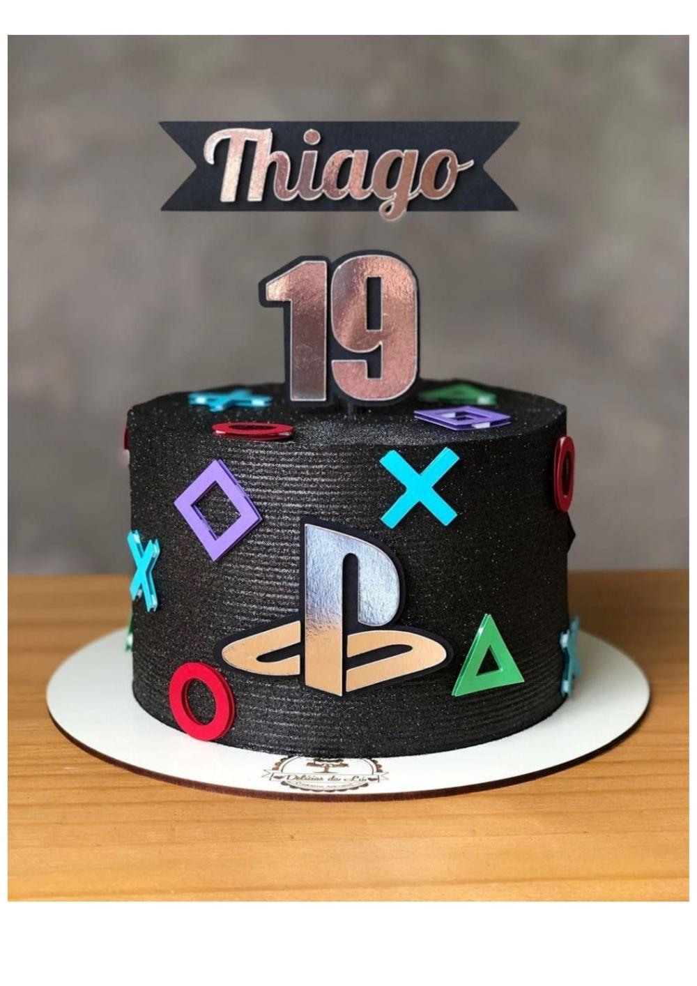 Arquivo de corte topo de bolo Video game