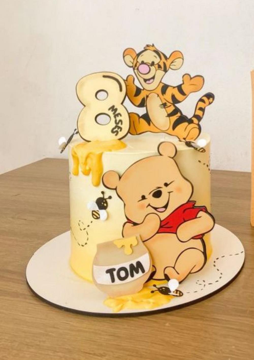 Arquivo de corte topo de bolo Ursinho Pooh