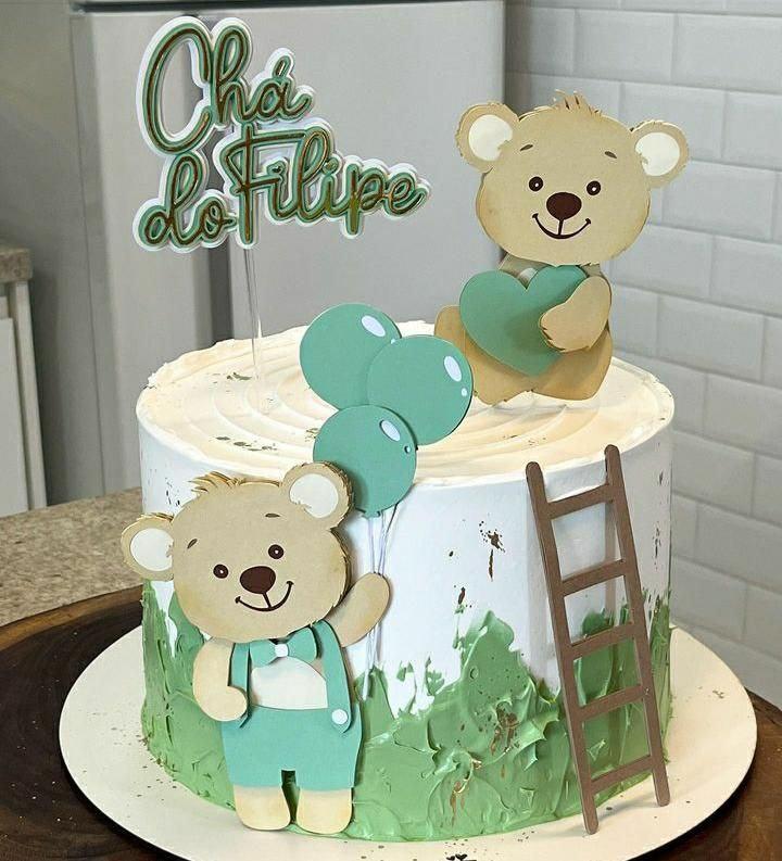 Arquivo de corte topo de bolo Ursinho