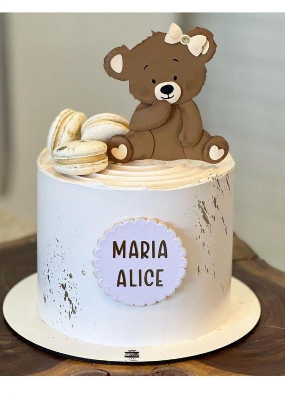 Arquivo de corte topo de bolo Ursinho