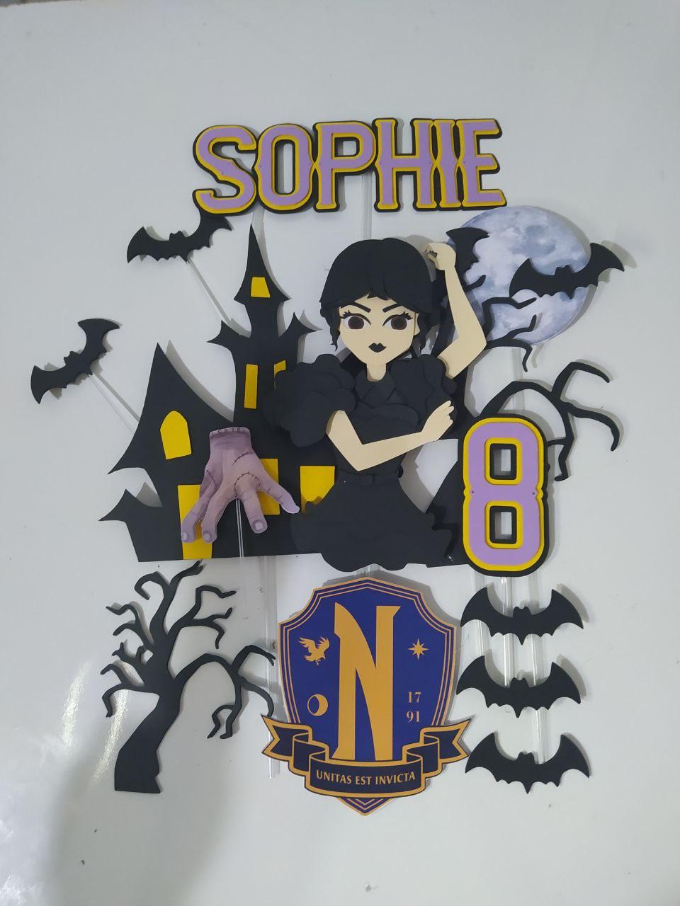 Arquivo de corte topo de bolo Wandinha