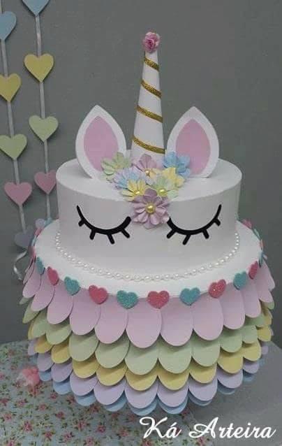 Arquivo de corte topo de bolo Unicórnio