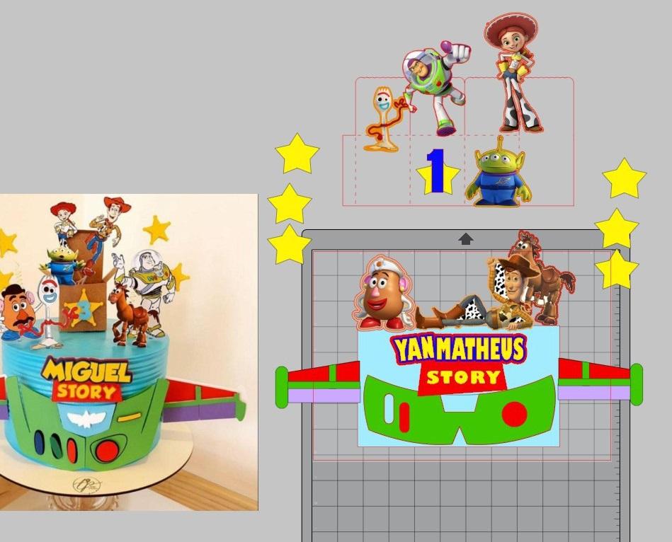 Arquivo de corte topo de bolo Toy Story