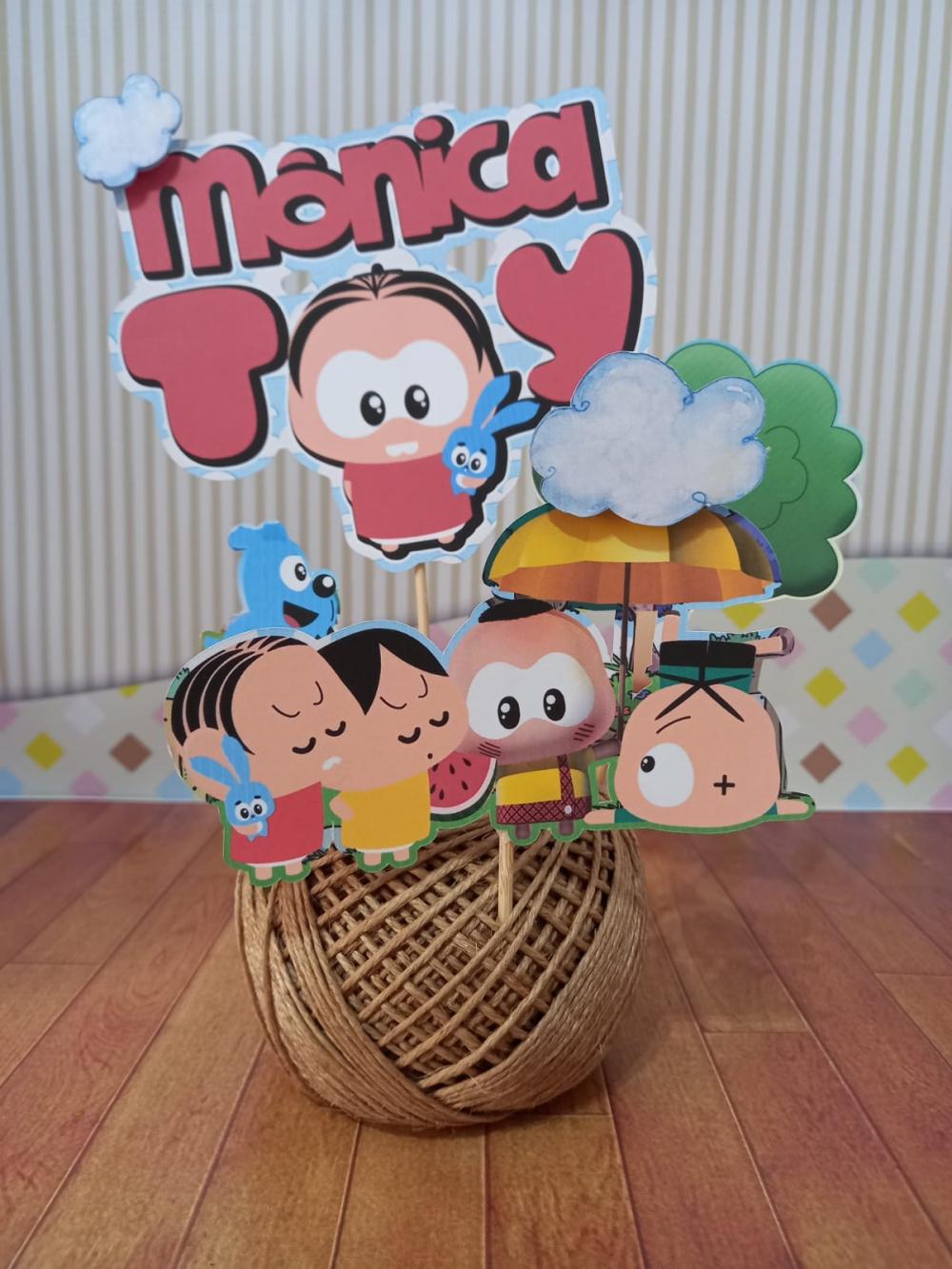 Arquivo de corte topo de bolo Turma da Monica