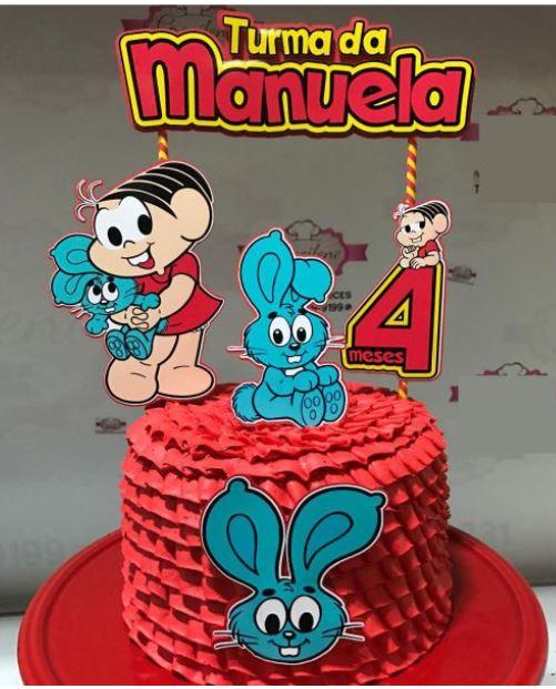 Arquivo de corte topo de bolo Turma da Monica