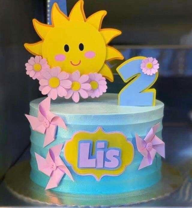 Arquivo de corte topo de bolo Solzinho