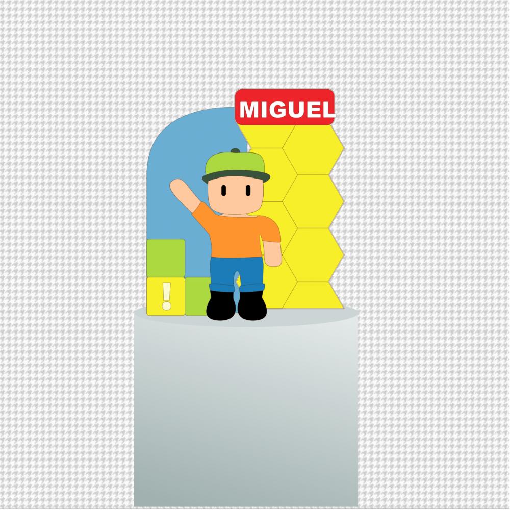 Arquivo de corte topo de bolo Stumble Guys