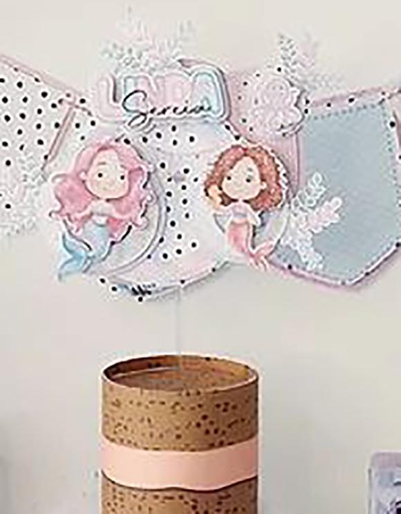 Arquivo de corte topo de bolo Sereia