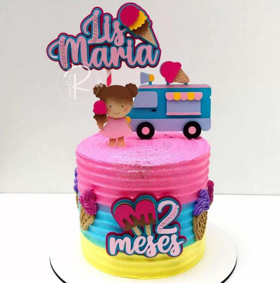 Arquivo de corte topo de bolo Sorvete