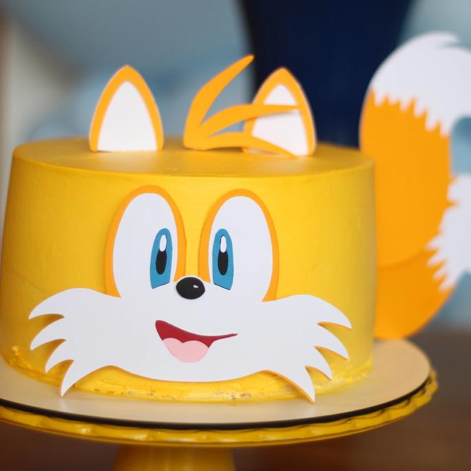 Arquivo de corte topo de bolo Sonic