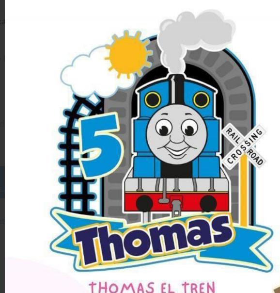 Arquivo de corte topo de bolo Thomas e seus amigos