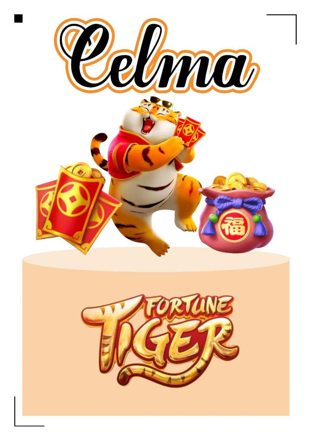 Arquivo de corte topo de bolo Tigrinho