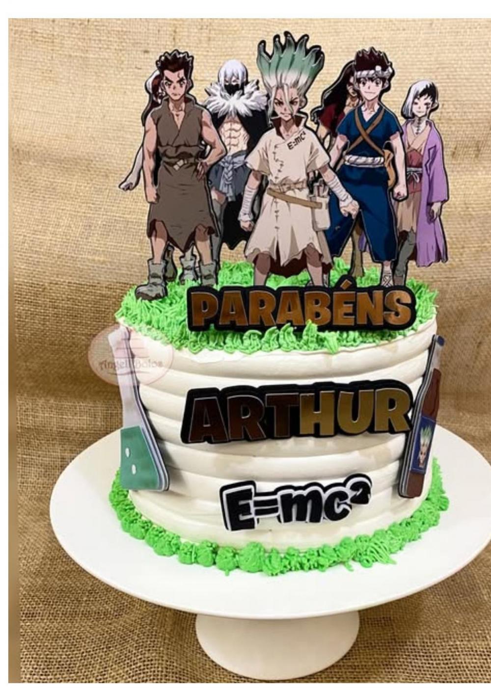 Arquivo de corte topo de bolo Dr Stone