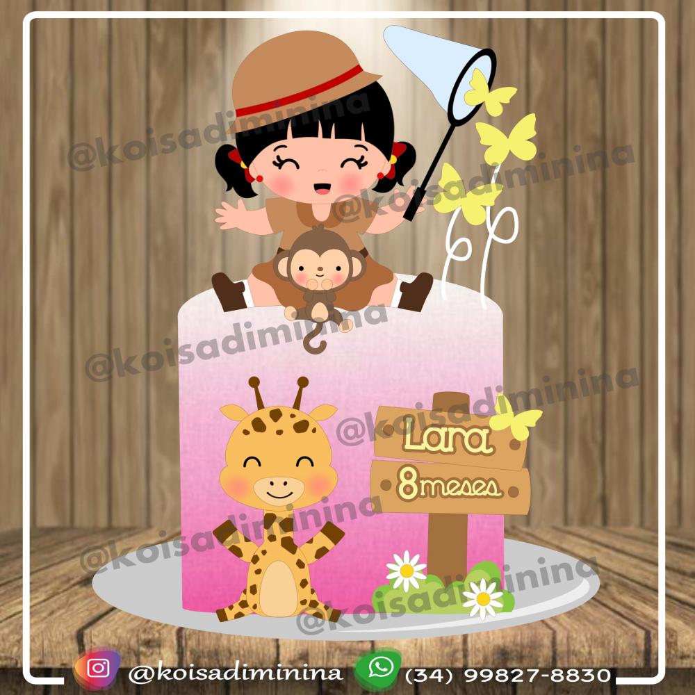 Arquivo de corte topo de bolo SAFARI