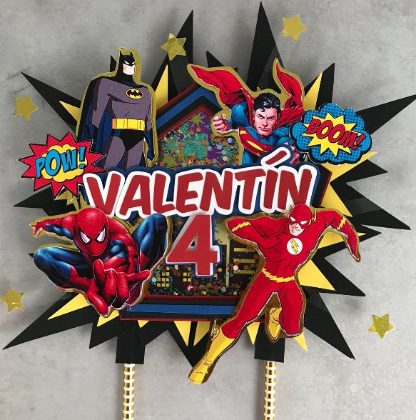 Arquivo de corte topo de bolo super hero