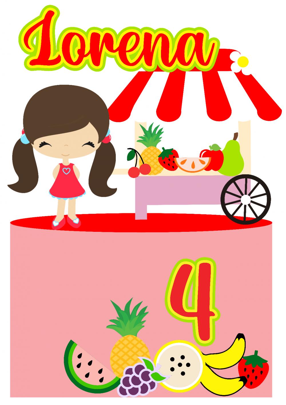 Arquivo de corte topo de bolo Quitandinha