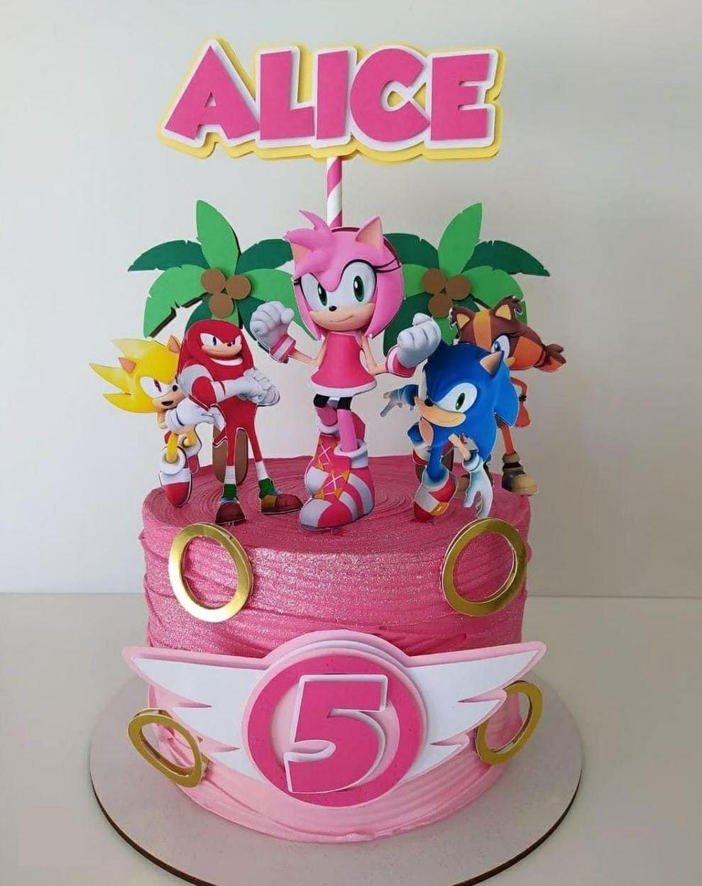Arquivo de corte topo de bolo sonic