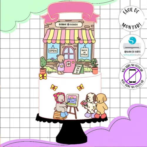 Arquivo de corte topo de bolo Leyde Pool