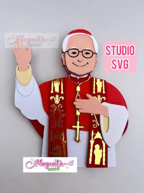 Arquivo de corte topo de bolo PAPA LEÃO XIV