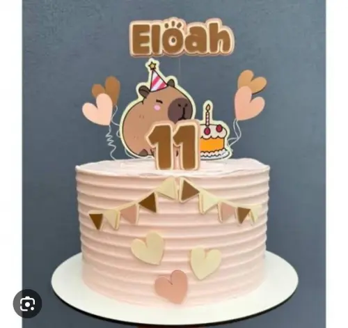 Arquivo de corte topo de bolo CAPIVARA