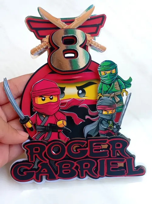 Arquivo de corte topo de bolo NINJAGO